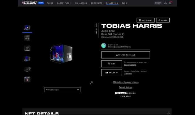 NBA Top Shot Moment Tobias Harris