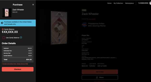 Buying a Zack Wheeler card
