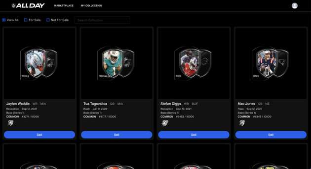 Dapper Labs and the NFL release NFL ALL DAY, an NFT Digital Trading Card